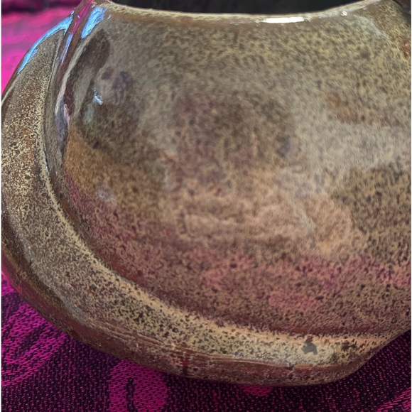 Vintage David Stewart glazed pottery Cat Planter - Picture 15 of 16